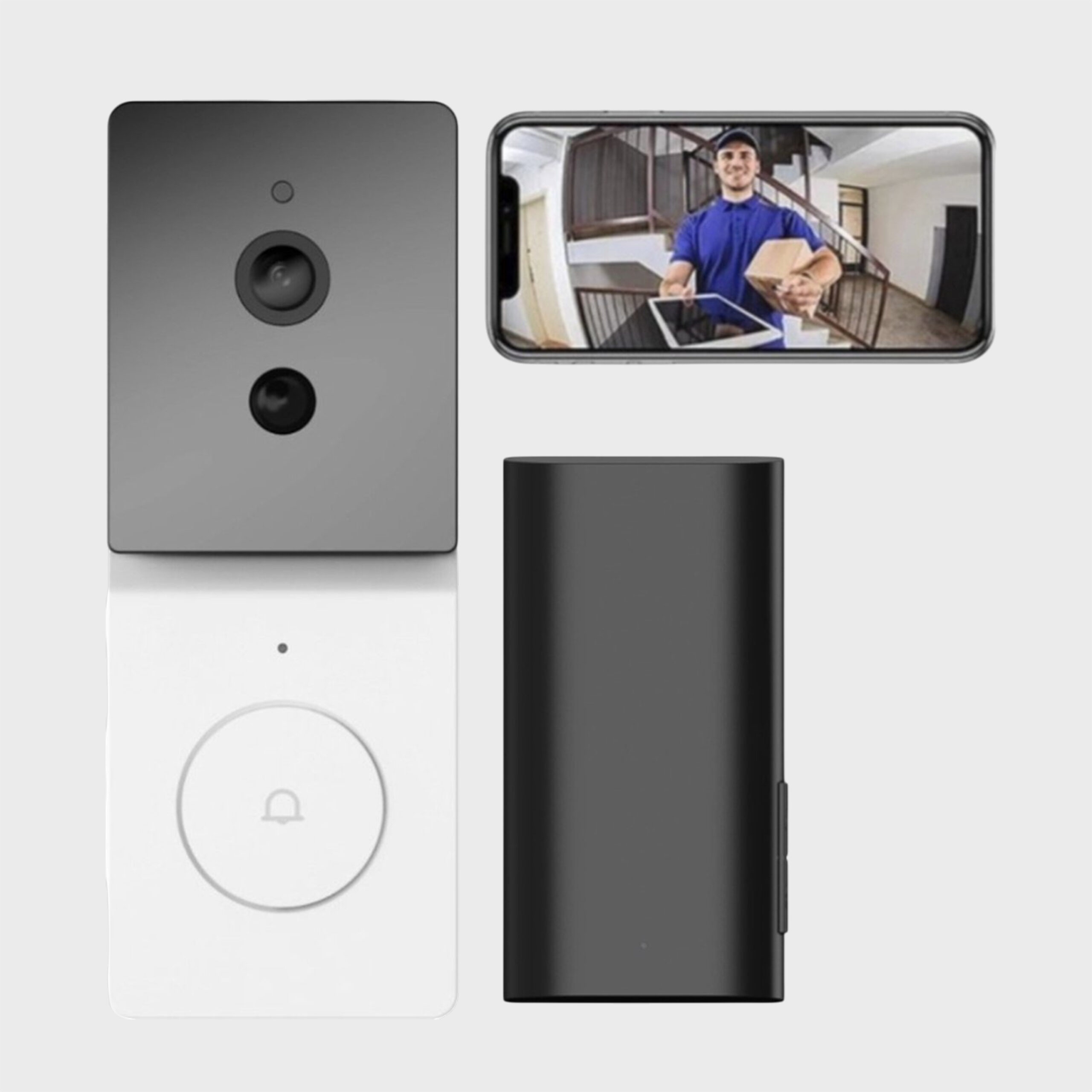 Living Needs – Draadloze Deurbel – Videodeurbel – Deurbel met Camera – Gratis Cloudservice