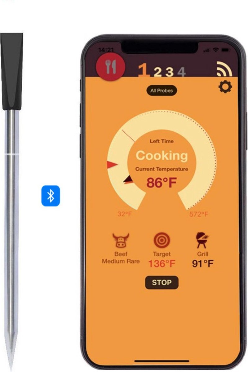 Living Needs Vleesthermometer – BBQ Thermometer - Afbeelding 3