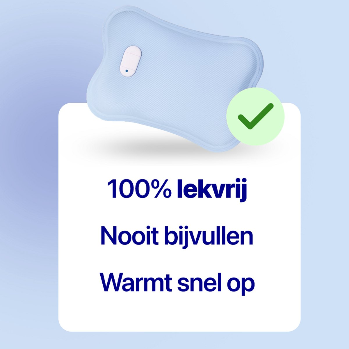 Living Needs Elektrische Kruik – Warmwaterkruik Oplaadbaar - Afbeelding 2