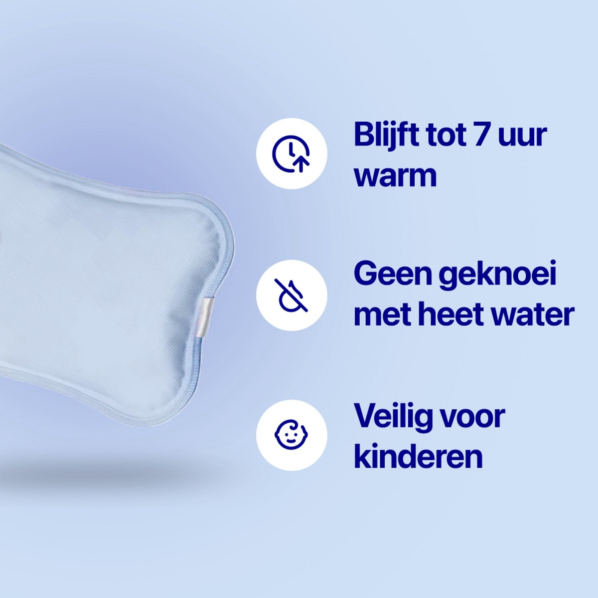 Living Needs Elektrische Kruik – Warmwaterkruik Oplaadbaar - Afbeelding 3