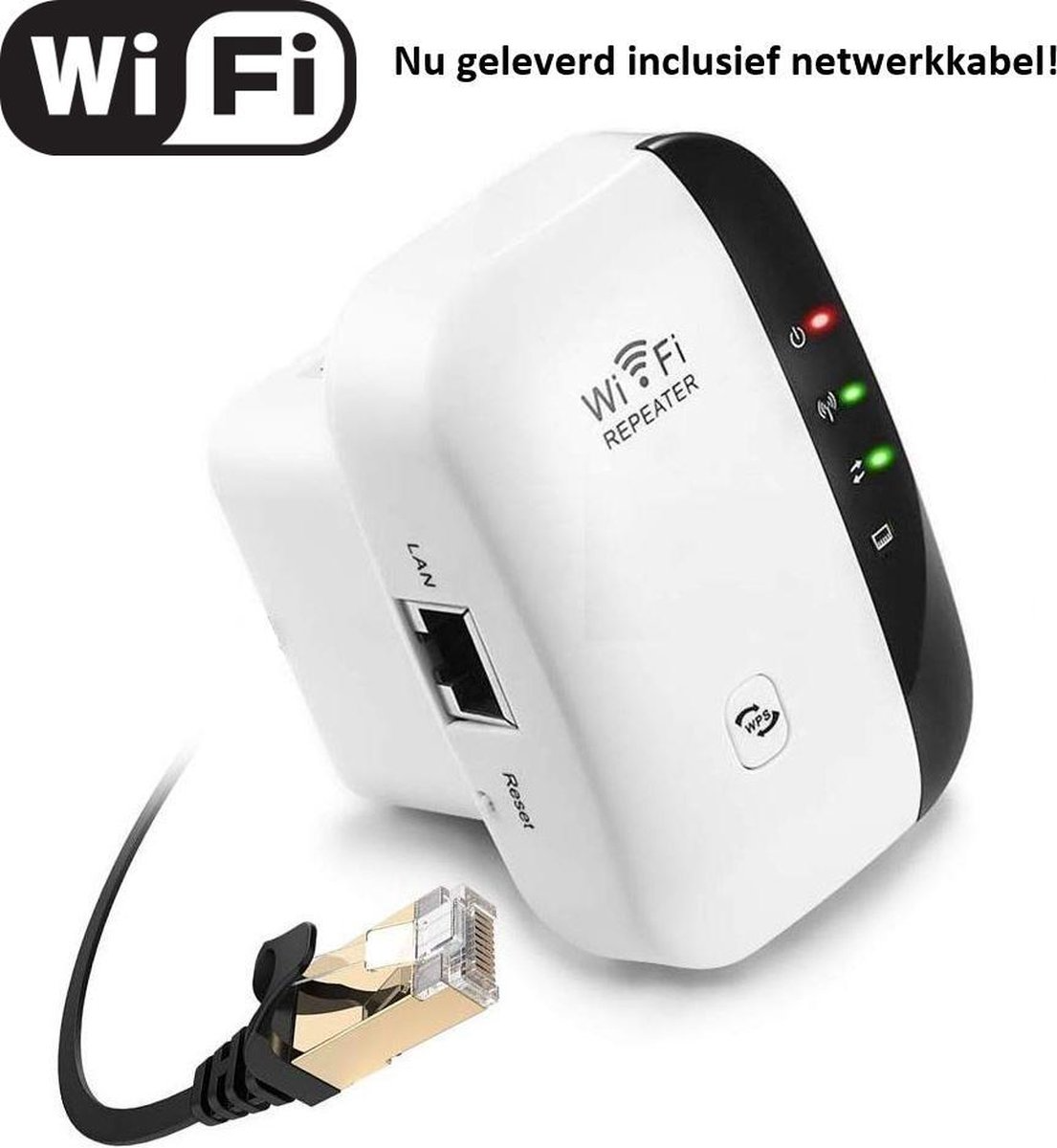 Living Needs WiFi Versterker – Stopcontact – 300 Mbps – Plug & Play - Afbeelding 3